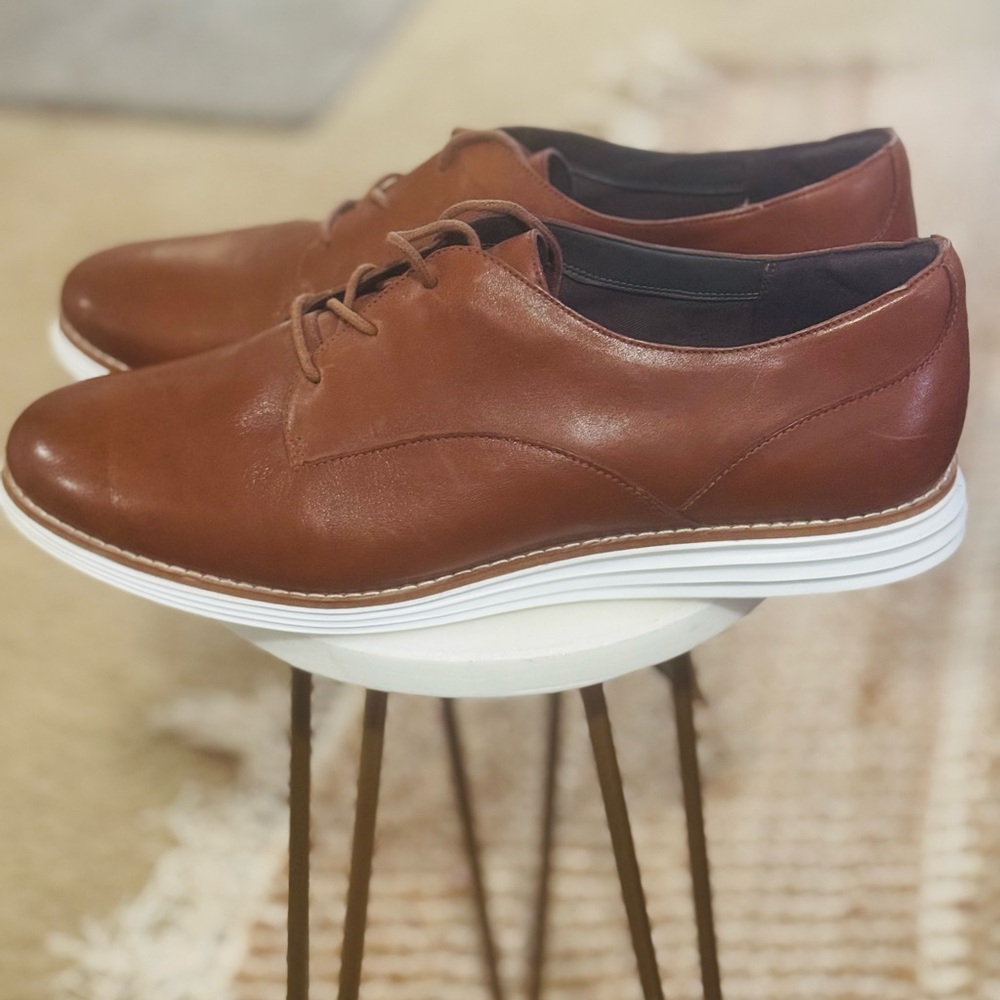 Cole Haan Brown Leather Oxfords